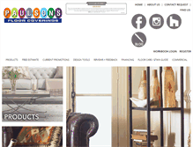 Tablet Screenshot of paulsonsfloorcoverings.com
